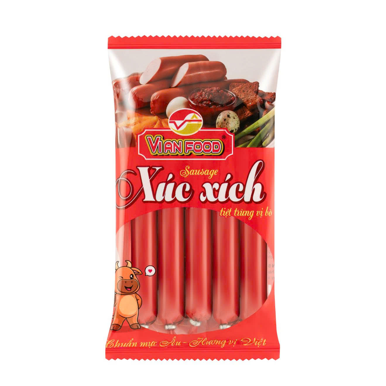 Xúc xích tiệt trùng Vị Bò(35gr X5) -175g