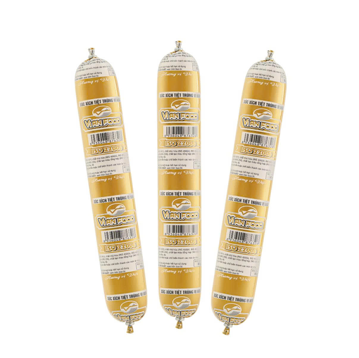 Xúc xích heo loại cây 50gr - 80gr - 100gr